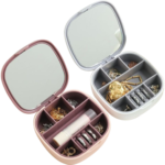 Jewelry Organizer Box With Mirror Jewelry Storage Gifts