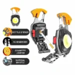 6 In 1 Multifunctional Rechargeable Keychain Survival Light with Lighter GearUP SG-61
